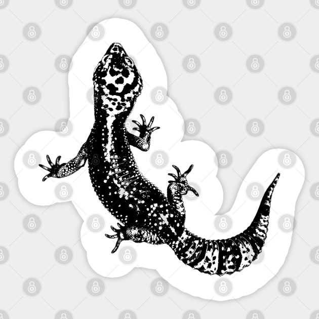 Gecko / Gekkonidae Sticker by R LANG GRAPHICS